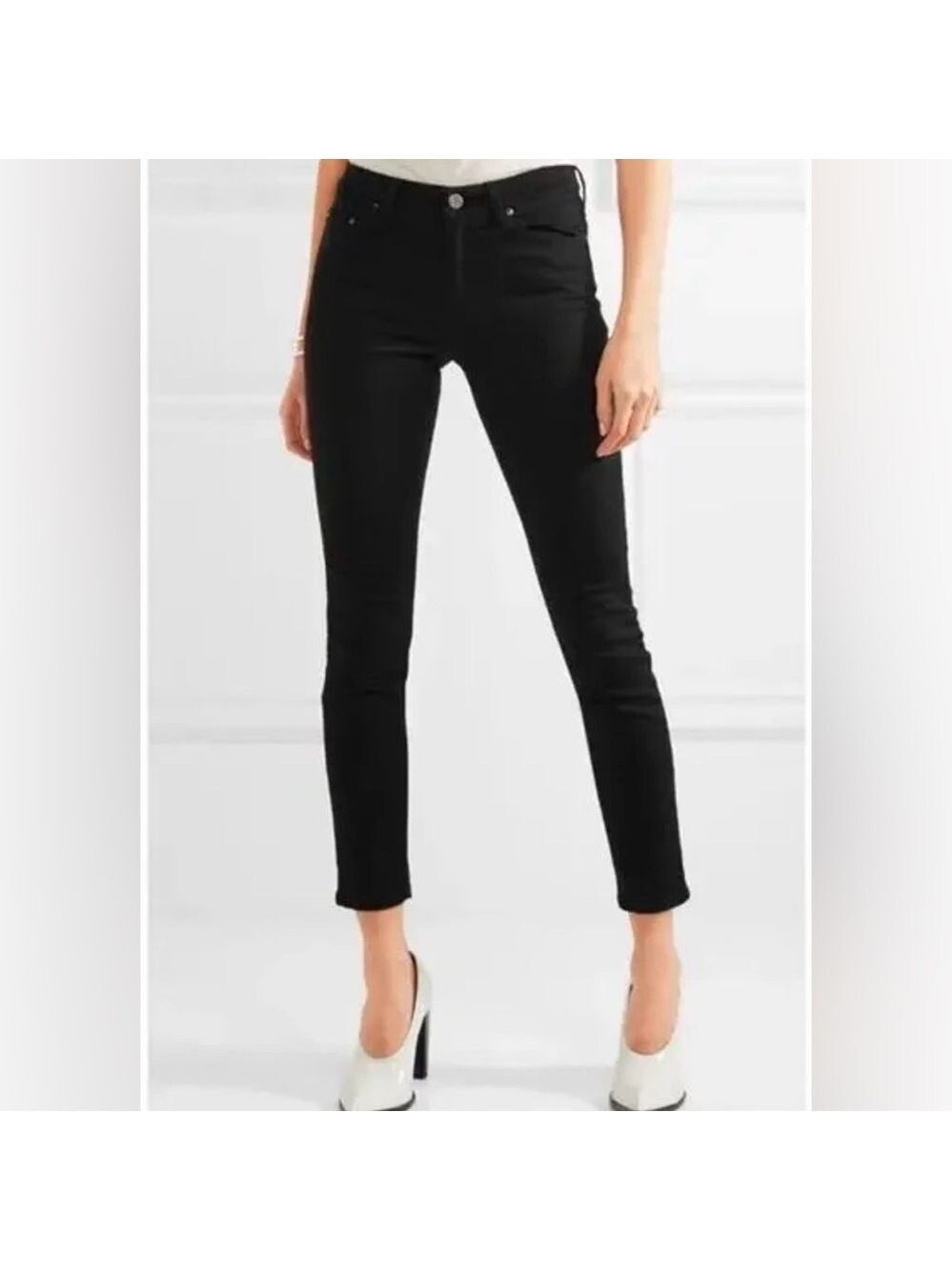 Acne Studios High Rise Black Skinny Jeans